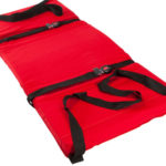 Ski pad with 2 restraining strap option