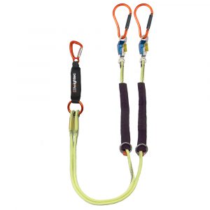 Heightec-Elite-twin-lanyard-1.7m-steplock,-double-clip-for-overhead-lines