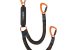 Heightec Flexor Elasticated twin lanyard – triple action carabiner, twistlock 1.75m