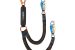 Heightec Flexor Elasticated twin lanyard – triple action carabiner, steplock hook 1.5m